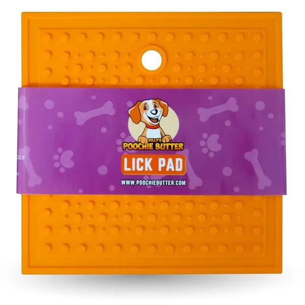 1ea Poochie Butter Large Lick Pad Square - Treat